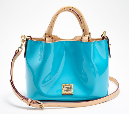 Dooney & Bourke Patent Leather Mini Barlow w/ Crossbody Strap