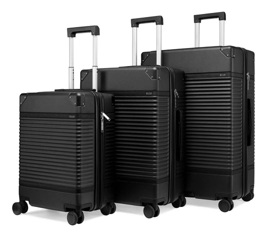 ELLE Belleville Expandable Retro Spinner Luggage 3-Piece Set