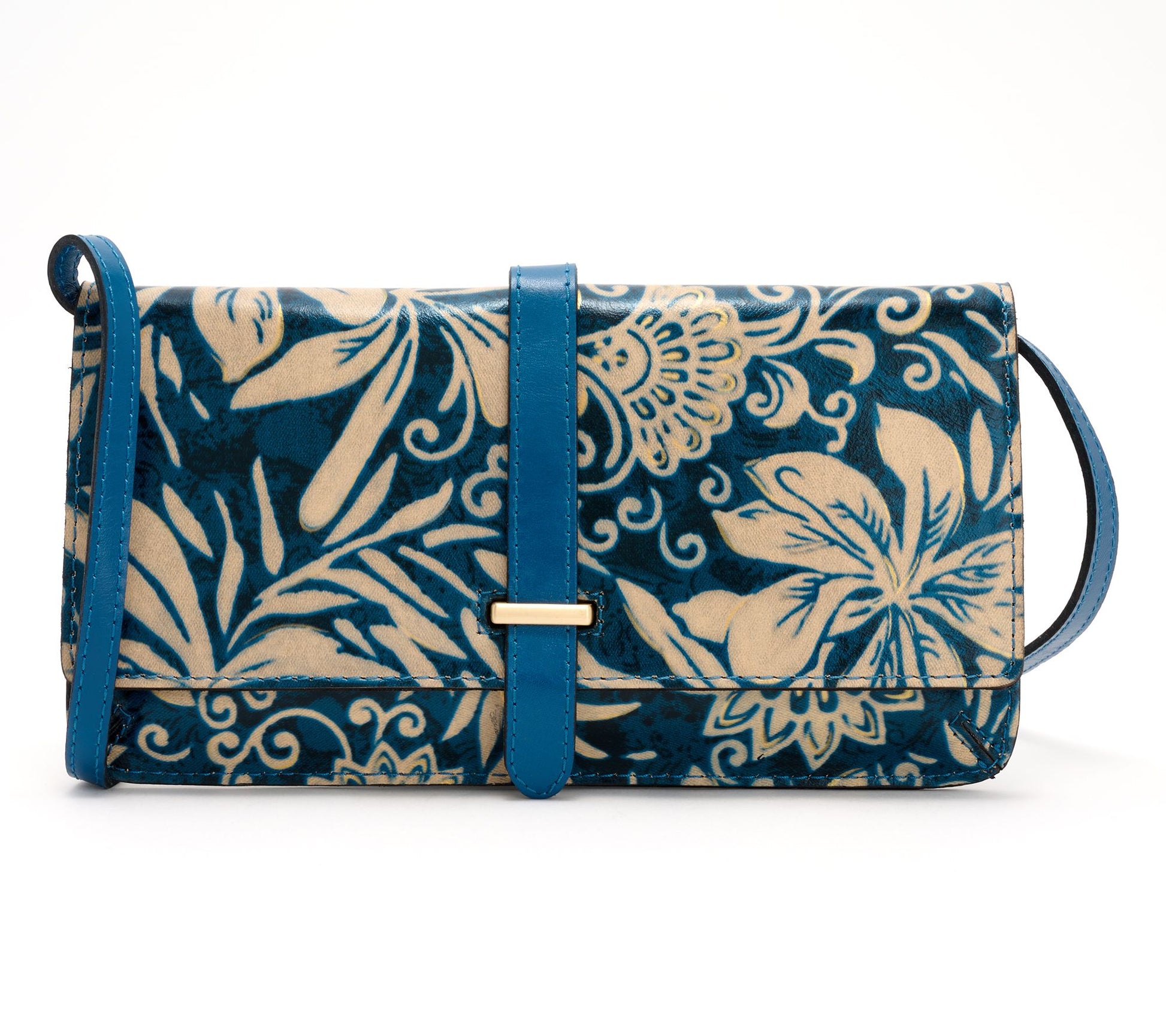Patricia Nash Leather Perissa Clutch with Crossbody Strap