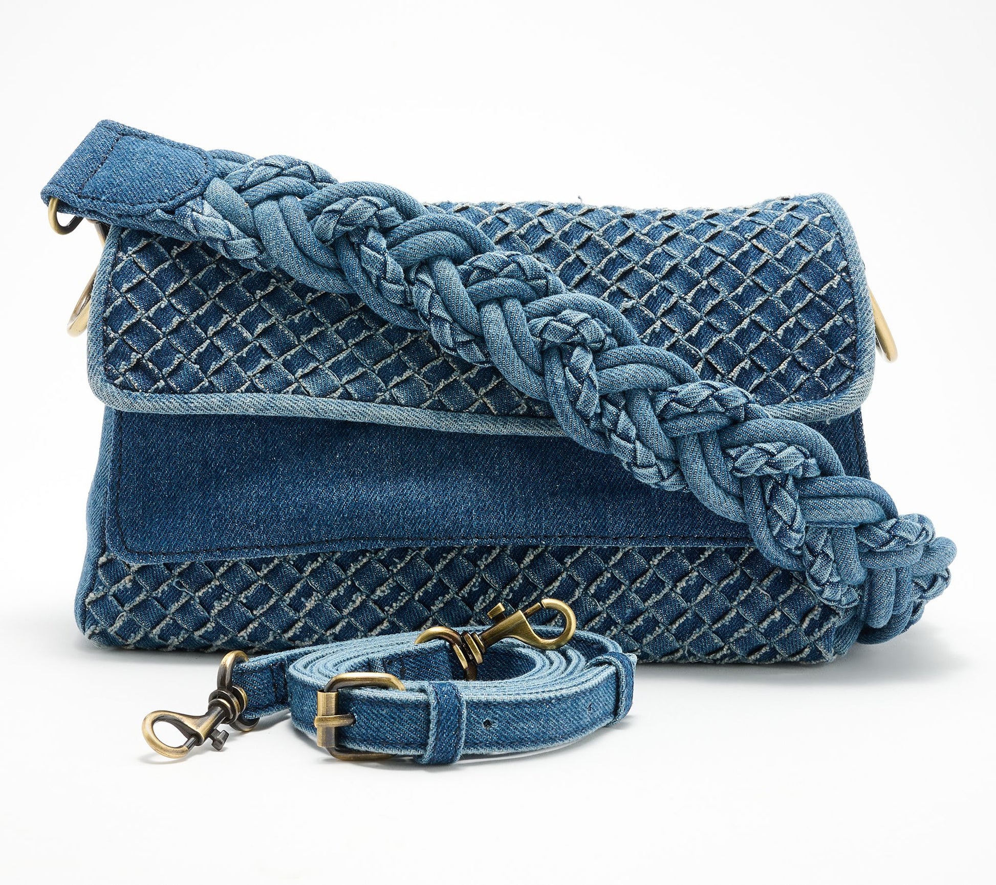Patricia Nash Madalina Woven Denim Crossbody