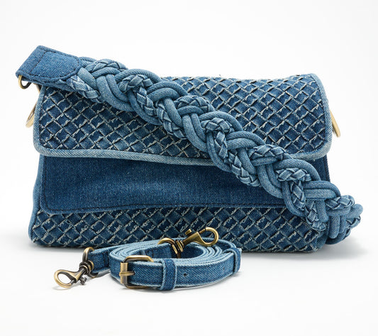Patricia Nash Madalina Woven Denim Crossbody