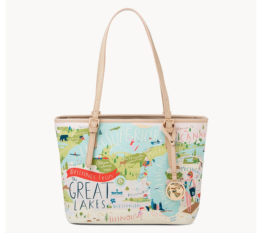 Spartina 449 "Greetings From" Small Tote Bag