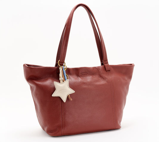 American Leather Co. Selena Pebble Leather Tote w/ Accessories