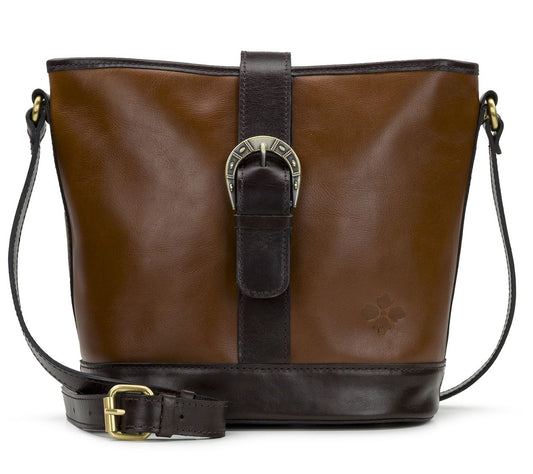 Patricia Nash Wyola Vintage Distressed LeatherBucket Bag