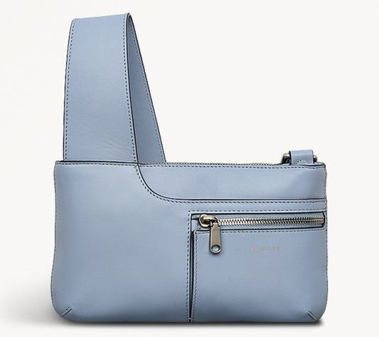 RADLEY London Pockets Mini Zip Smoke Blue Leather Crossbody