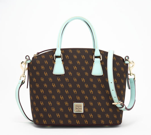 Dooney & Bourke Gretta Domed Satchel with Colored Trim