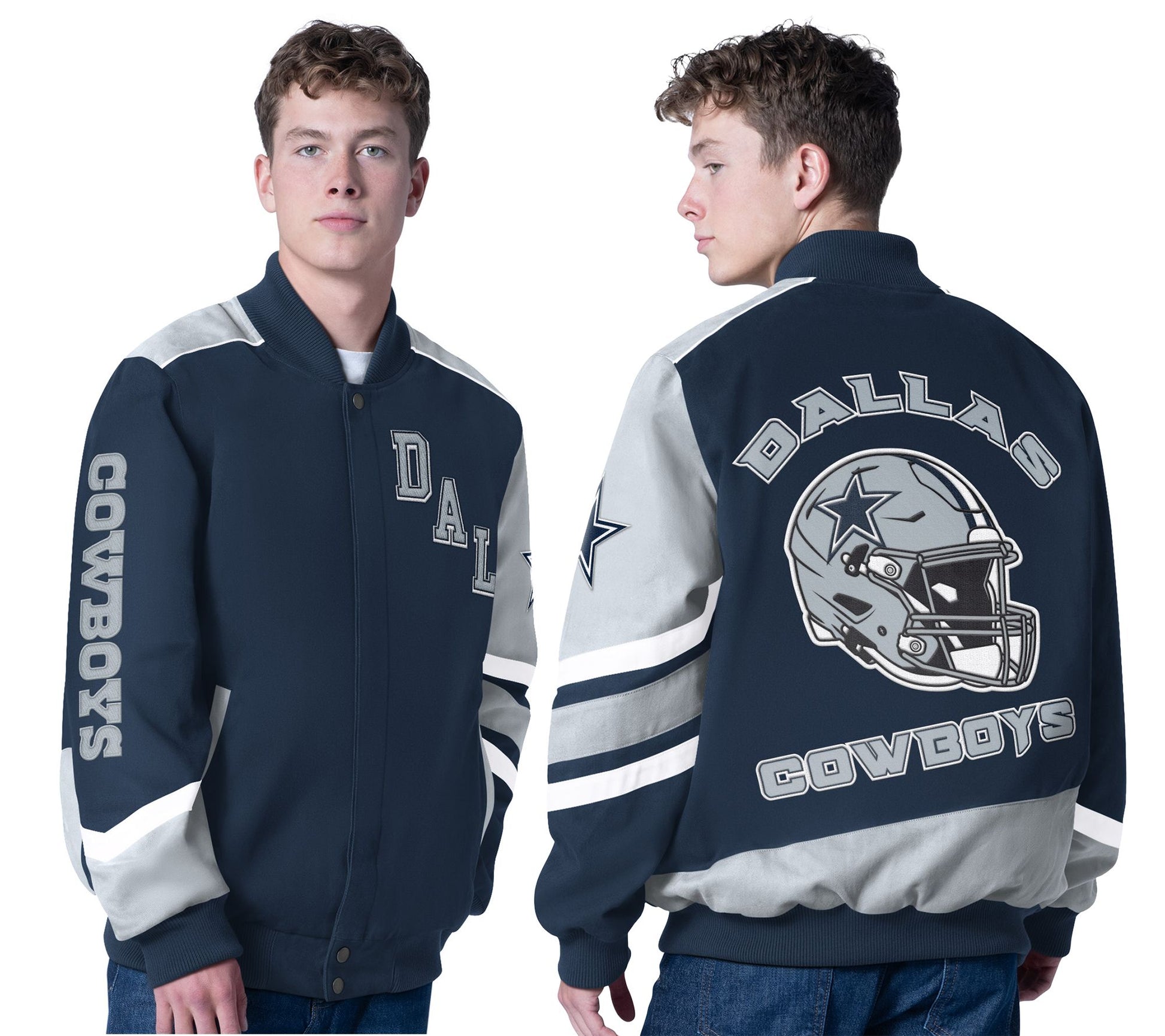 NFL Officially Licensed Dallas Snapfront Racing Jacket