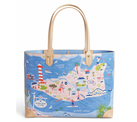 Spartina 449 "Greetings From" Beach Tote