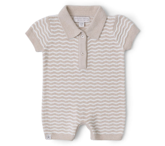Barefoot Dreams CozyChic Ultra Lite Wavy Baby Onesie