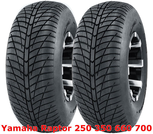 (2) Yamaha Raptor 250 350 660 700 Rear 20x10-9 20x10x9 Hi-Speed ATV Tires