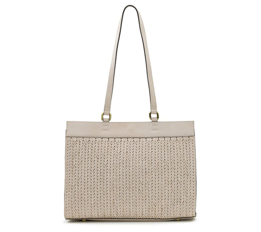 Patricia Nash Ophira Woven Leather Shopper Tote
