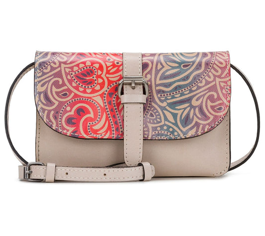 Patricia Nash Torri Leather Crossbody in GreekOmbre