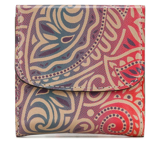 Patricia Nash Astra Leather Wallet in Greek Ombre Print