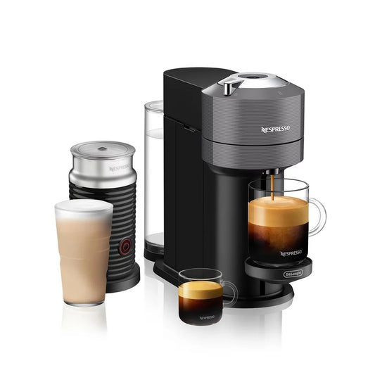 Restored De'Longhi 990359462 Nespresso Vertuo Next Deluxe With Milk Frother, Dark Grey (Refurbished)