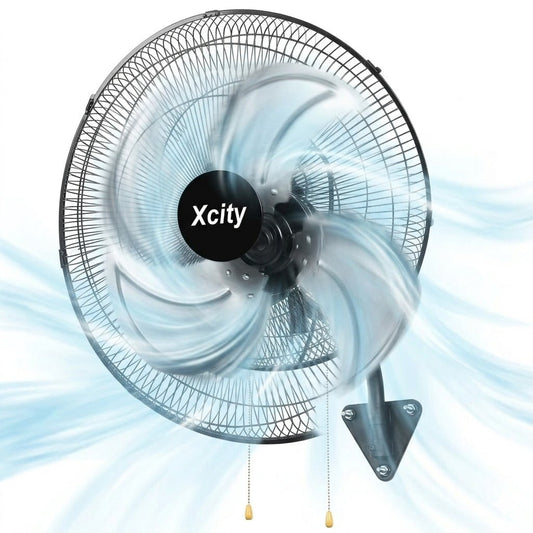 avobird 18-Inch Metal Wall-Mounted Fan â€” 3-Speed Settings, 90Â° Left-to-Right Oscillation,Powerful Airflow Up to 2600 CFM â€” High-Velocity Industrial Fan, Ideal for Homes, Factories, and Workshops