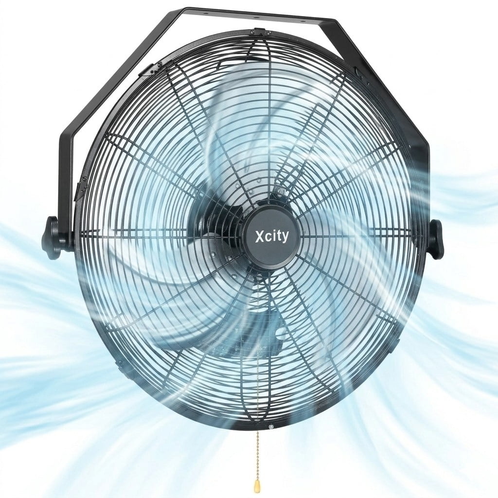 avobird 20-Inch Metal Wall-Mounted Fan (with Tripod Stand) â€” 3-Speed Settings, Supports 360Â° Tilt Adjustment Powerful Airflow Up to 3400 CFM â€” High-Velocity Industrial Fan for Homes,Workshops