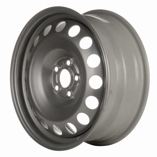 Remanufactured Painted Silver Steel Wheel 16 x 6.5 1J0601027AD03C fits 1998-2010 Volkswagen Beetle