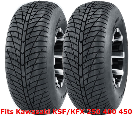 (2) Kawasaki KSF/KFX 250 400 450 front 21x7-10 21x7x10 Hi-speed ATV tires