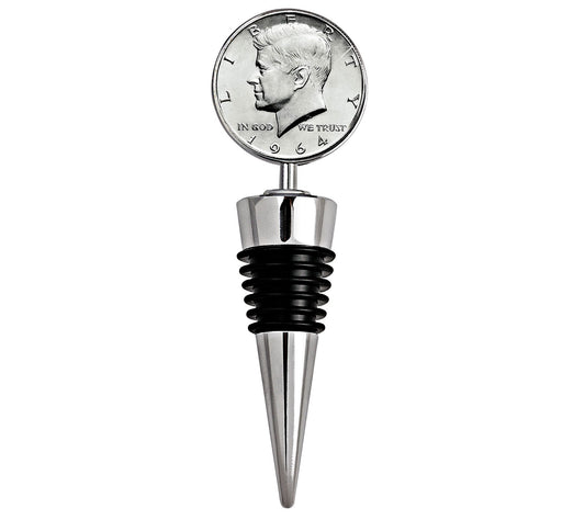 American Coin Treasures JFK 1964 Coin Wine Stopper