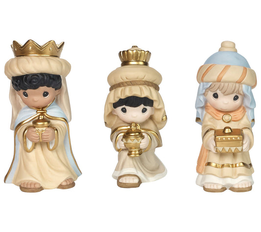 Precious Moments 4.75" Set of 3 "We Three Kings" Nativity