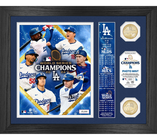 Highland Mint Dodgers 2024 World Series BronzeCoin Banner
