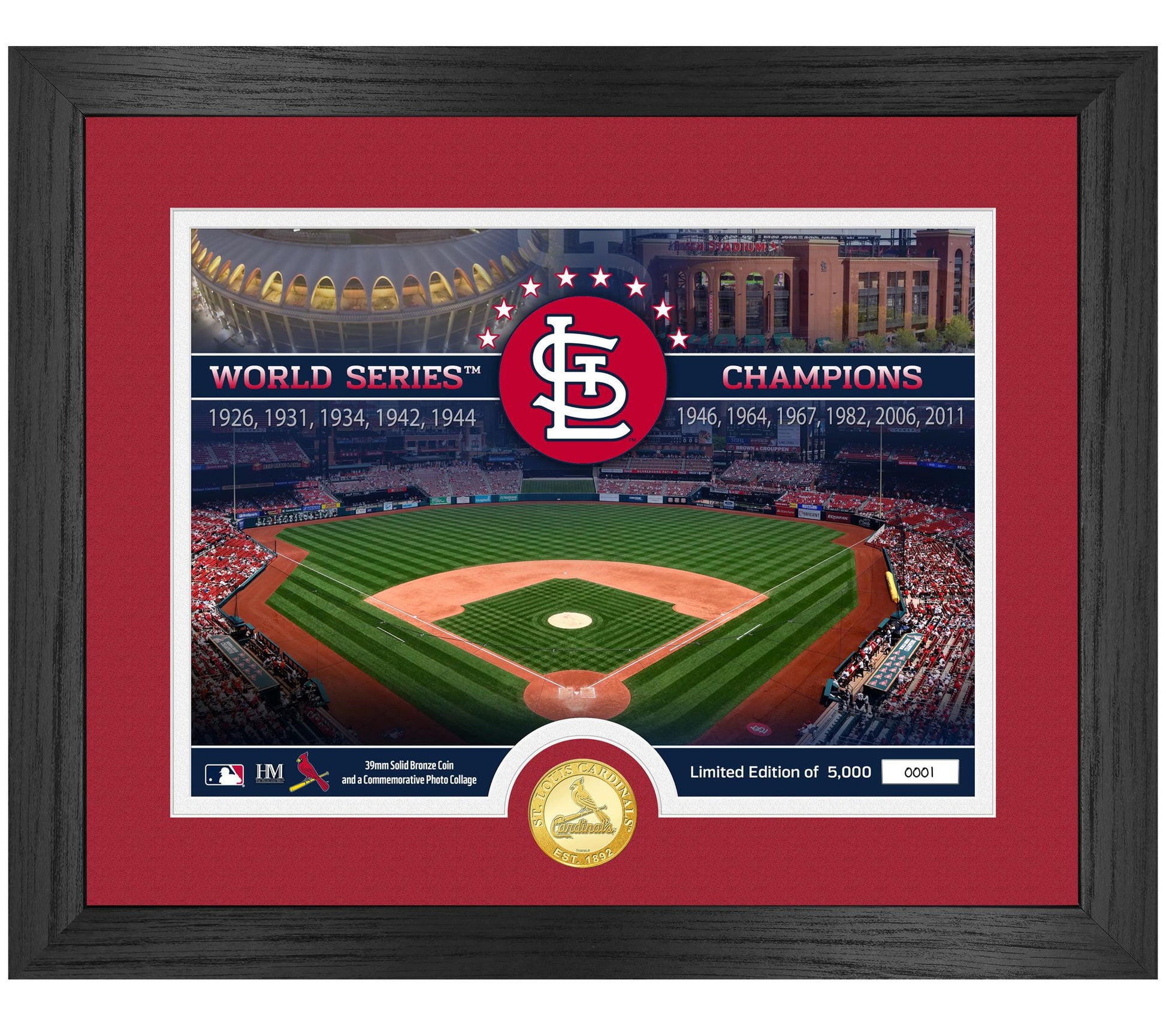 Highland Mint St. Louis Cardinals Bronze Coin Photo Mint