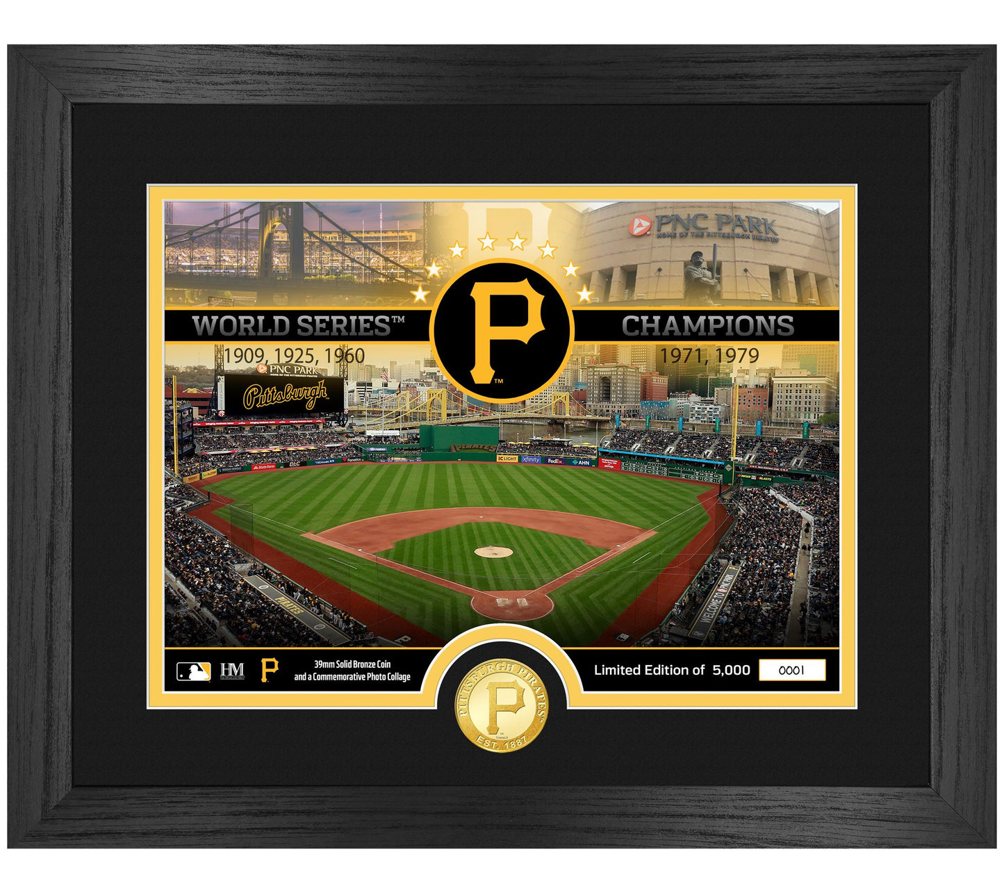 Highland Mint Pittsburgh Pirates Bronze Coin Stadium Mint