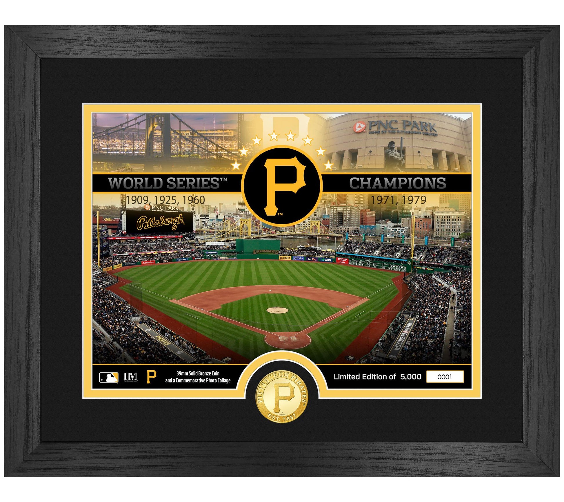 Highland Mint Pittsburgh Pirates Bronze Coin Stadium Mint