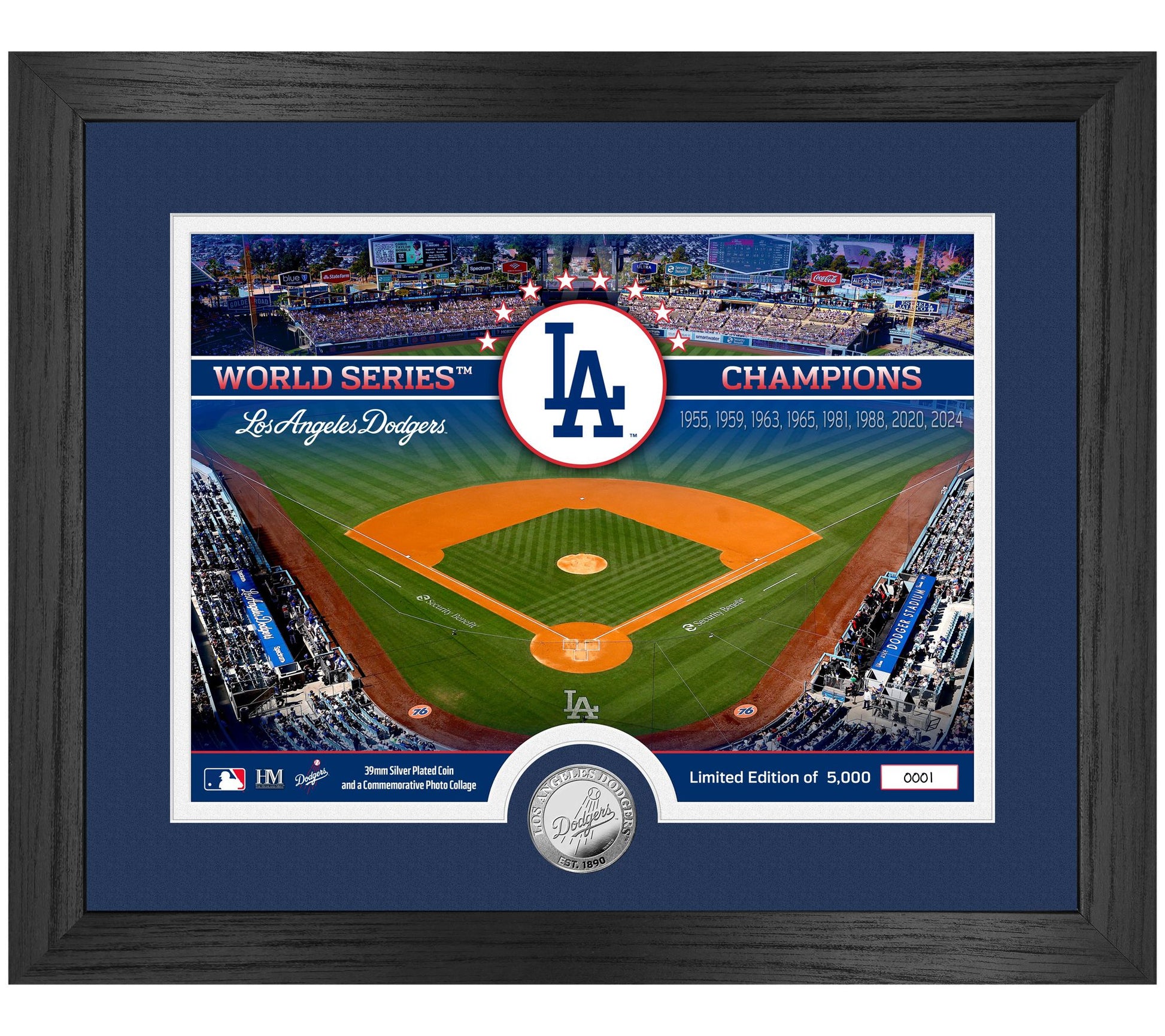 Highland Mint Los Angeles Dodgers Silver Coin Photo Mint