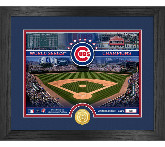 Highland Mint Chicago Cubs Bronze Coin Photo Mit