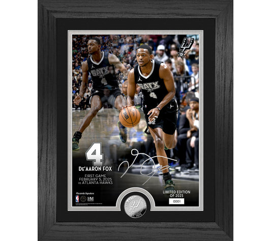 Highland Mint De'Aaron Fox San Antonio Spurs Slvr Photo Mint
