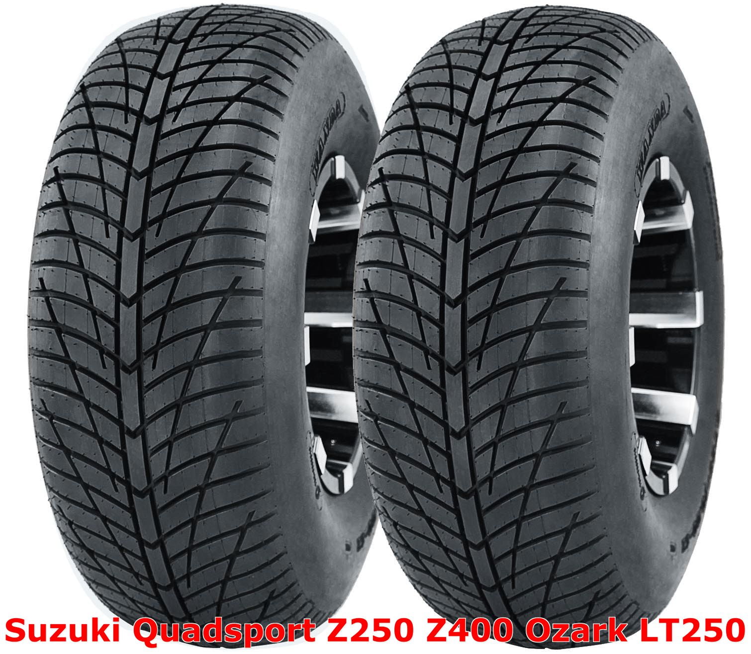 (2) Suzuki Quadsport Z250 Z400 Ozark LT250 Rear 20x10-9 Hi-Speed ATV Tires