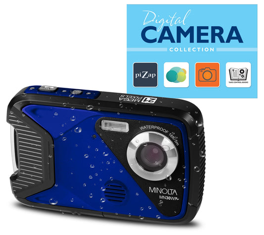 Minolta MN30WP Waterproof Camera w/ 32GB SD Card &amp; Voucher