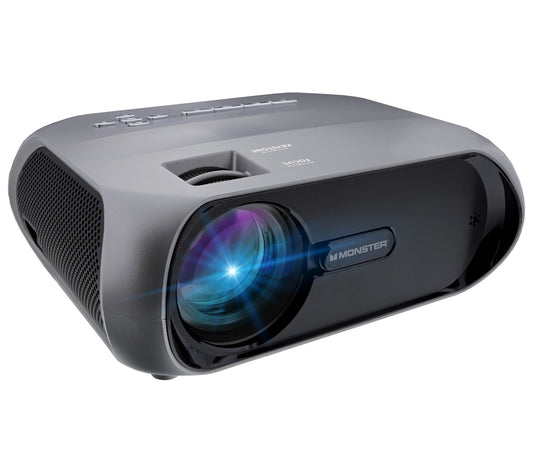 Monster Vision Wireless 1080P FHD TFT Projector w/ 120" Screen