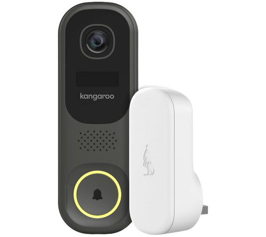 Kangaroo Video Doorbell Camera with Chime and 1-yr Cam Protection