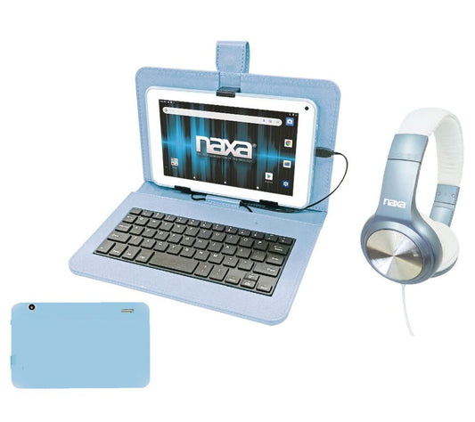 NAXA 7&#34; Core 16GB Android 11 Tablet with Keyboard and Headphones