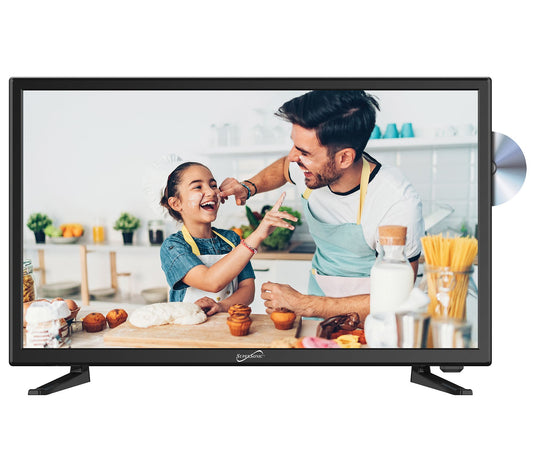 SuperSonic 24" Widescreen LED HDTV with Built-in DVD Player