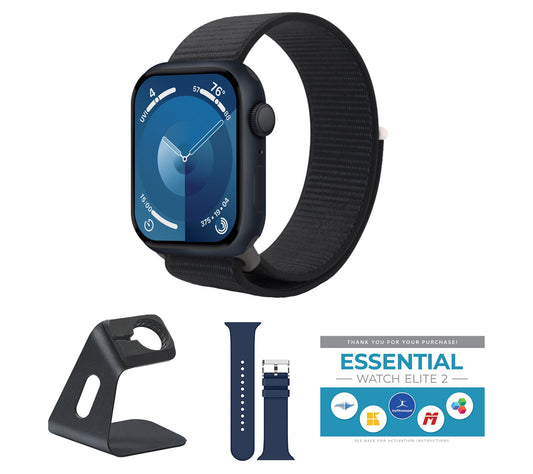 Apple Watch SE 2nd Gen GPS 44mm Sport Loop Bundle