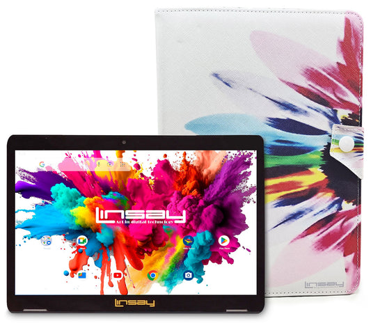 LINSAY Tab Octa Core 128GB w/ Case Solid
