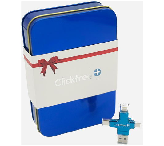 Clickfree Pro 64GB Photo &amp; Video Storage Device with Gift Tin