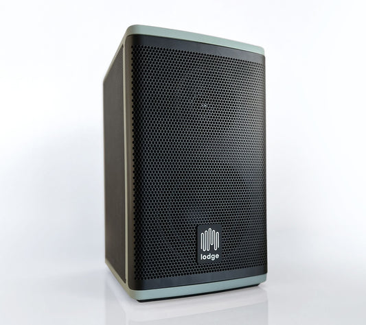 Lodge Outdoor Solar Charging Speaker and Two Ground Stakes