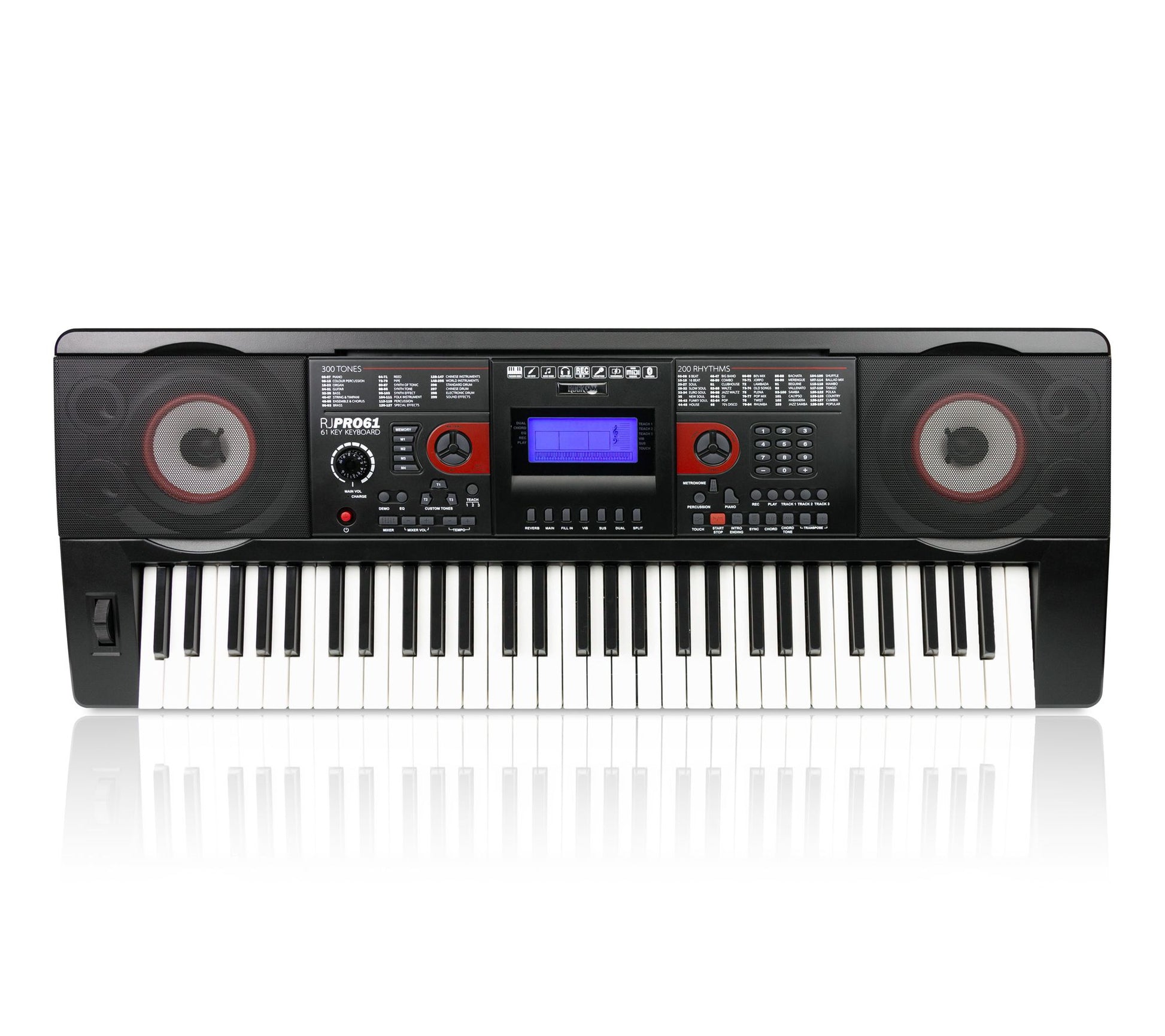 RockJam Rechargeable BT 61 Key Music Keyboard