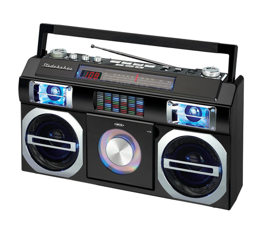Studebaker Retro Bluetooth Boombox with CD Player and Radio