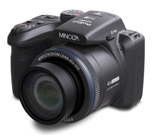 Minolta MN40Z Camera w/ 40X Optical Zoom, Blink Detection, WiFi