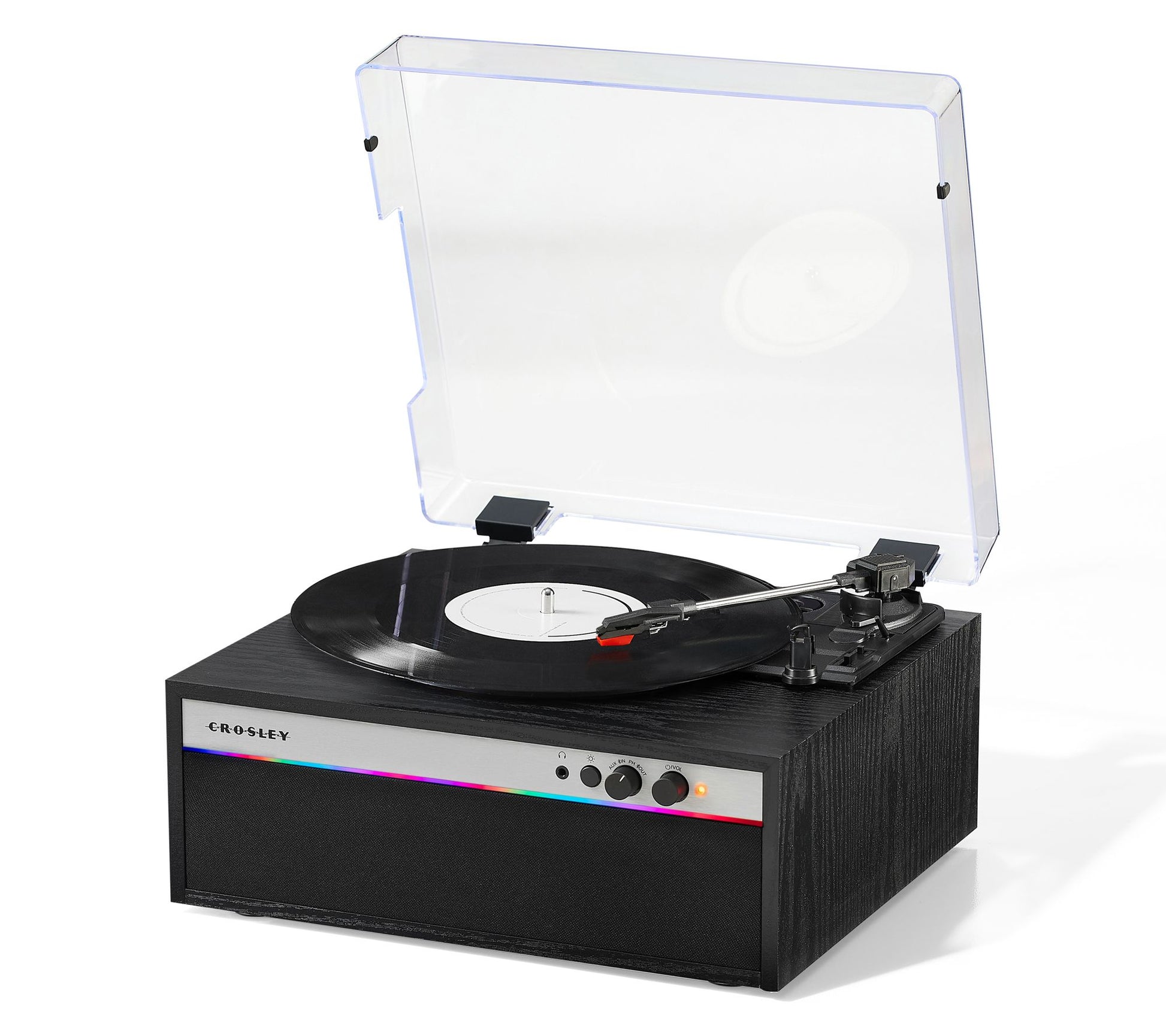 Crosley Strobe 3-Speed Turntable w/ Speakers &LED Lights