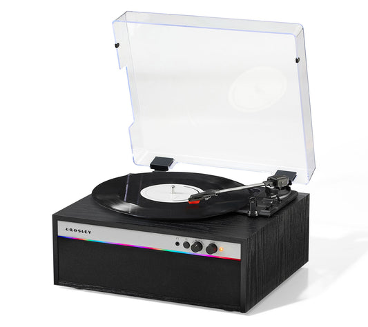 Crosley Strobe 3-Speed Turntable w/ Speakers &LED Lights