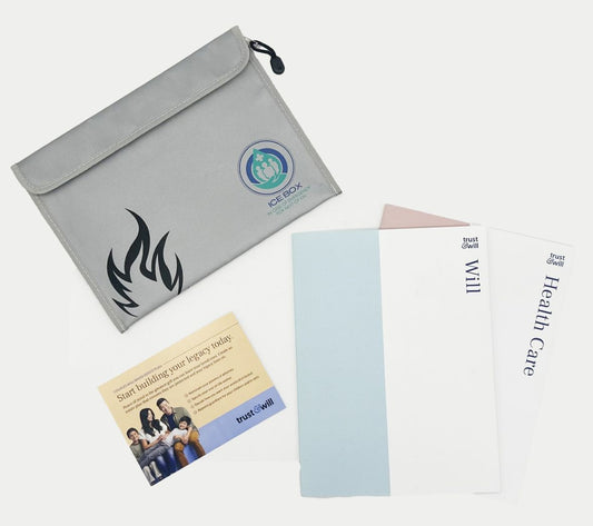 Trust & Will Will-Based Estate Plan for Couples w/ ICEBox Pouch