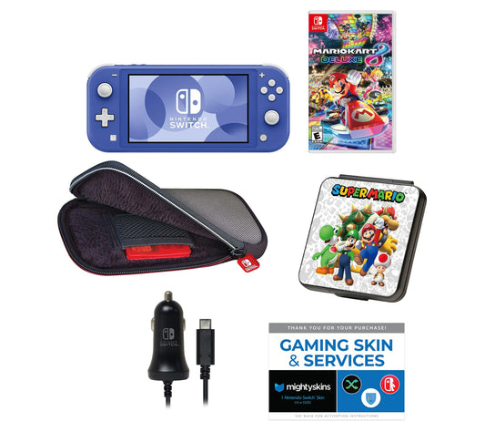 Nintendo Switch Lite 32GB with Mario Kart 8 andTravel Kit