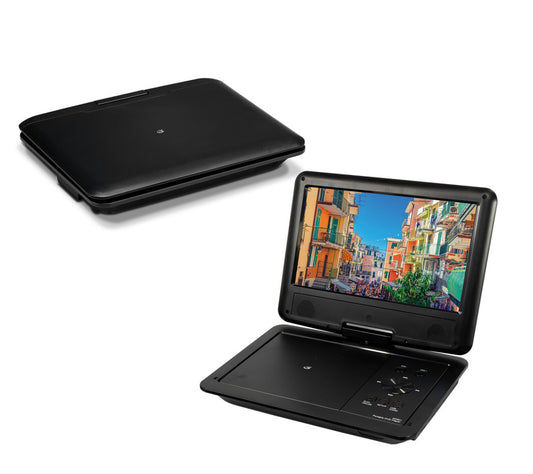 GPX 9&#34; Portable DVD Player with Swivel Screen and Remote