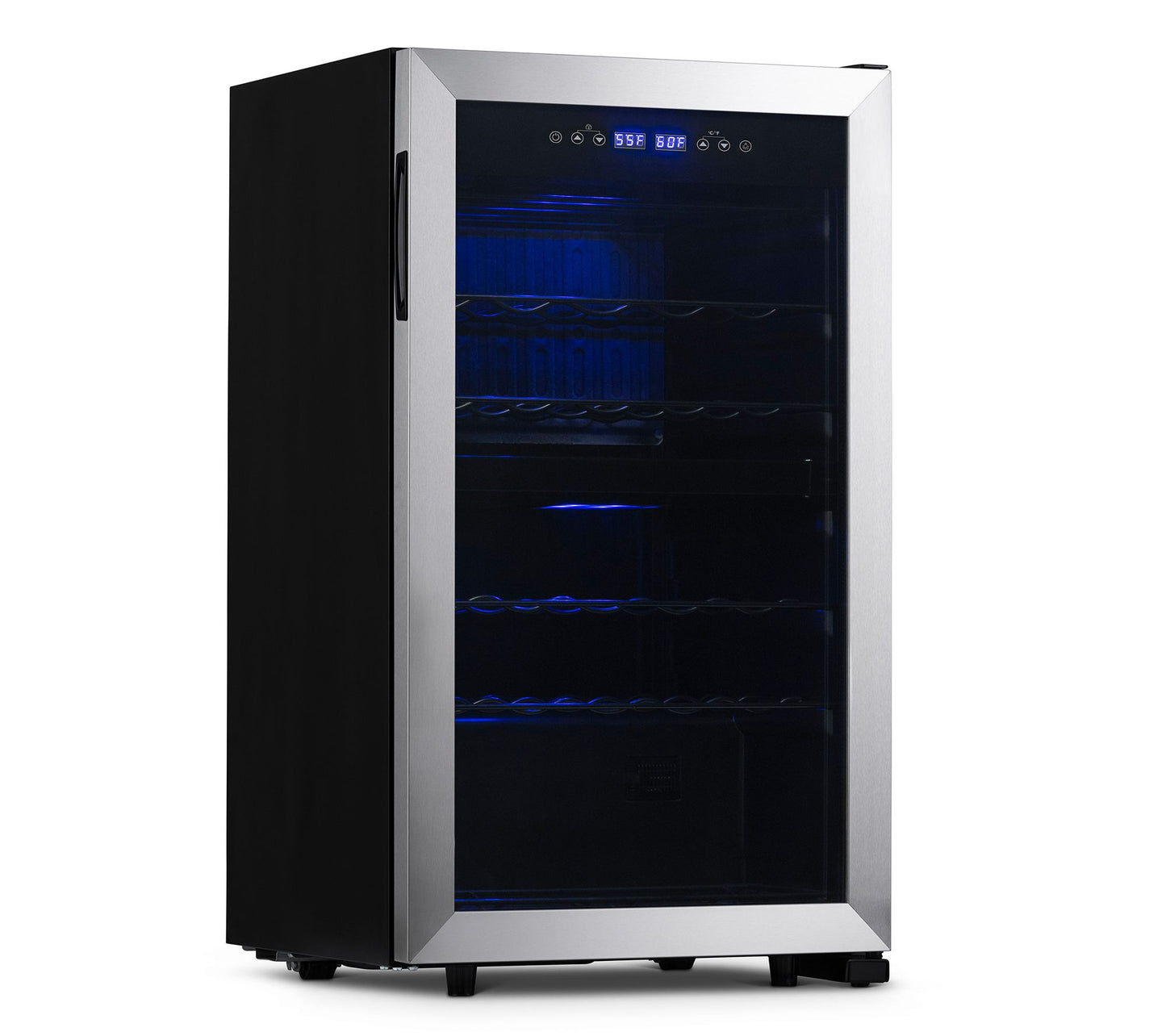 NewAir Freestanding 28-Bottle Dual-Zone Compressor Wine Fridge